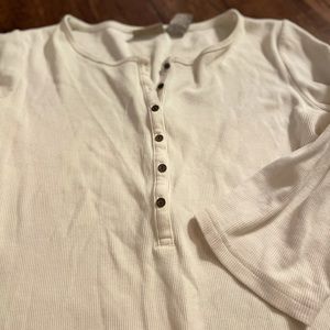 Cozy white long shirt